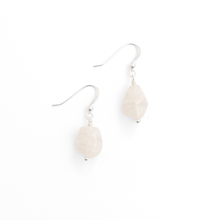 Load image into Gallery viewer, Moonstone Nugget Sterling Silver Earrings